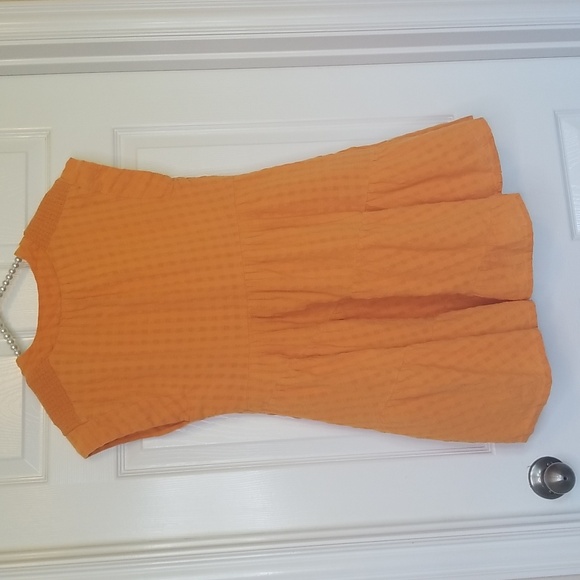 Anthropologie Maeve Orange Juliet Tunic Shortsleeve Mini Dress - Picture 9 of 15